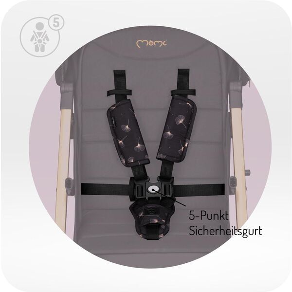 MoMi Estelle Dakar Kinderwagen | black 2