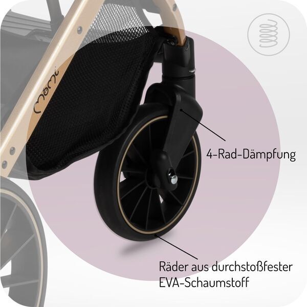 MoMi Estelle Dakar Kinderwagen | black 3