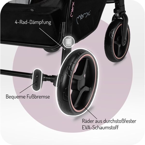 MoMi Miya EVA buggy | roze, image 3 of 3