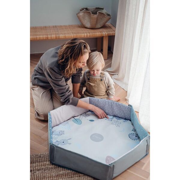 Momi Pastel Spielbogen mit Krabbelmatte | večbarven 2