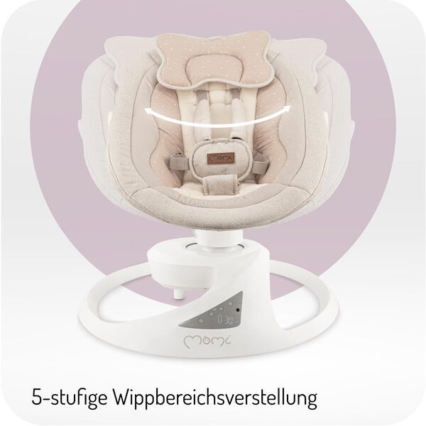 MoMi Pearl Babywippe | beige 2