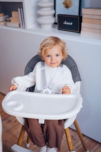 MoMi REKI 3-in-1 high chair | grau | grey, image 2 of 3