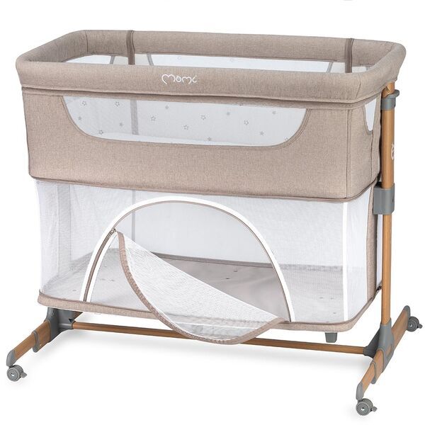 MoMi Smart Bed 4-į-1 prie lovytės lovelė | smėlio spalvos, image 1 of 3
