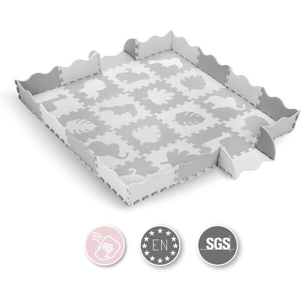 MoMi Zawi Schaumstoff-Puzzle aus Eva-Schaumstoff, 16 Teile | harmaa 2