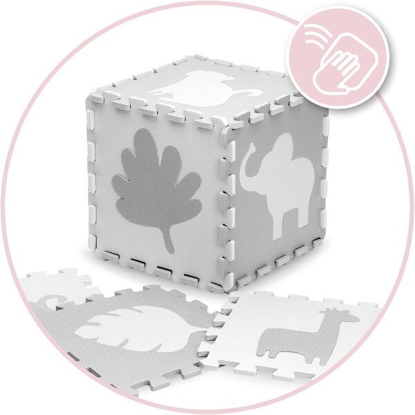 MoMi Zawi Schaumstoff-Puzzle aus Eva-Schaumstoff, 16 Teile | harmaa 3