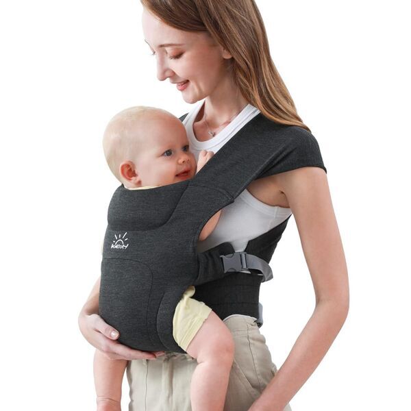 Momtory Babytrage for Neugeborene | dark gray 1