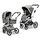 Moon Rocca Kombikinderwagen | grey thumbnail 3/5