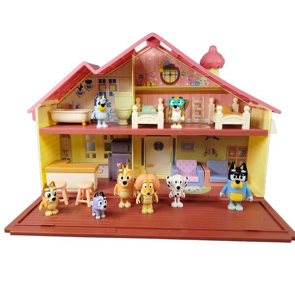 Moose Toys Bundle Bluey Familienhaus Puppenhaus Figuren & Möbele | multicolored, image 1 of 5