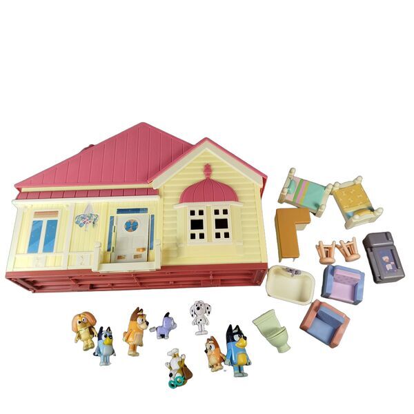 Moose Toys Bundle Bluey Familienhaus Puppenhaus Figuren & Möbele | multicolored, image 2 of 5
