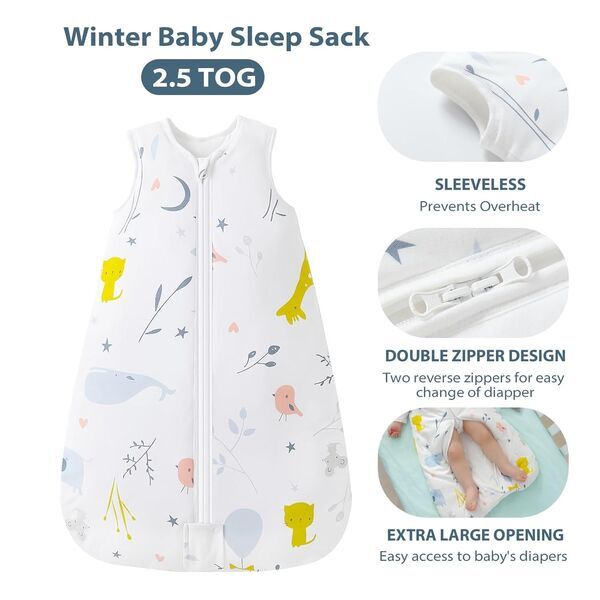 Mosebears Baby Schlafsack Winter | blanc | 12 - 18 Monate 2