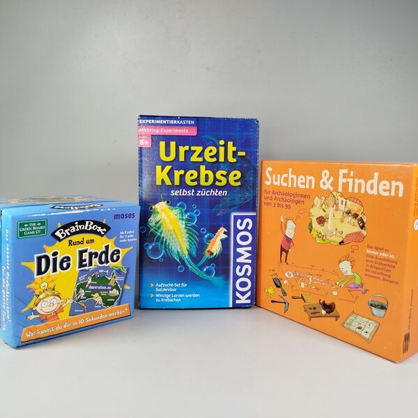 Moses, Kosmos Spiele-Bundle: Suchen & Finden, Urzeit-Krebse & BrainBox Rund um | mehrfarbig 1