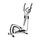 Motive Fitness by U.N.O. CT 1000 -crosstrainer | musta/valkoinen thumbnail 1/4