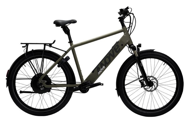 Möve Voyager (2023) | Diamant | moosgrau matt | 27.5" | 48 cm | < 100 km | I Lock It GPS Schloss 1