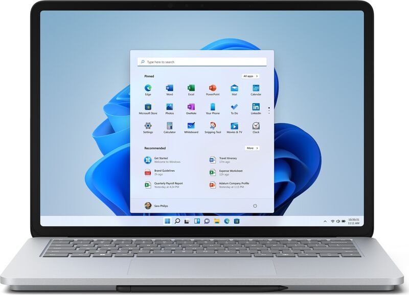 Microsoft Surface Laptop Studio | i5-11300H | 14.4" | 16 GB | 256 GB SSD | Platin | Win 11 Home | UK 3