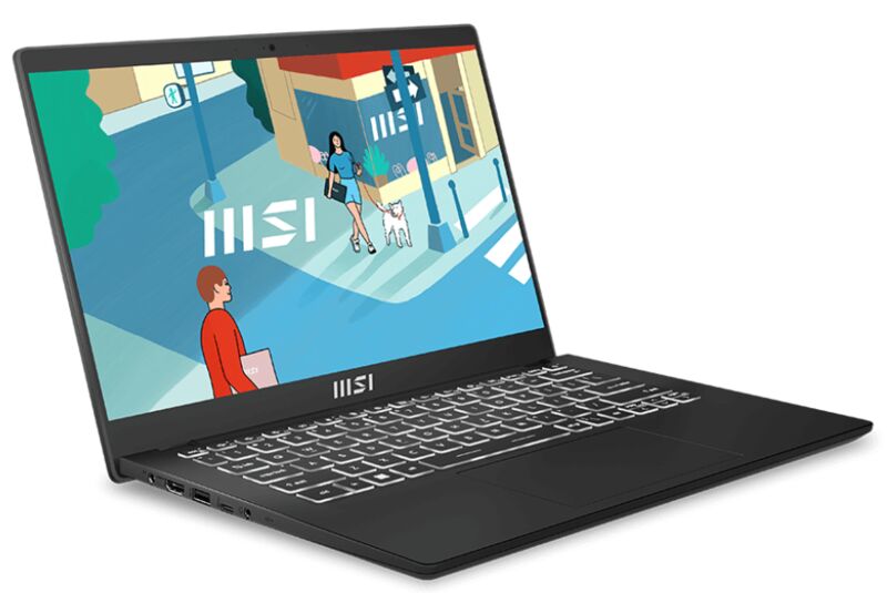 MSI Modern 14 C13M | i7-1355U | 14" | 16 GB | 512 GB SSD | Classic Black | Win 11 Pro | US 1