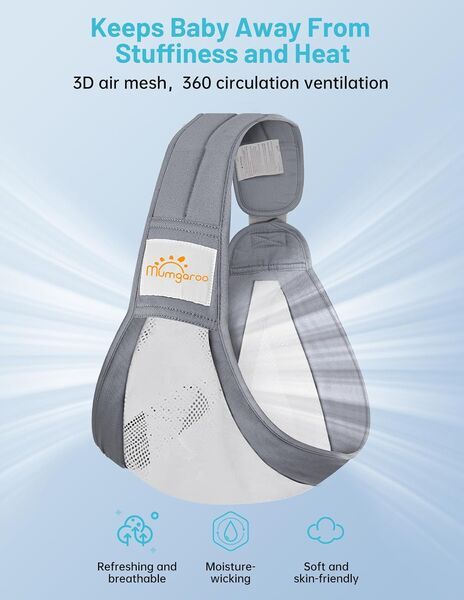 Mumgaroo baby carrier | grey, image 2 of 3