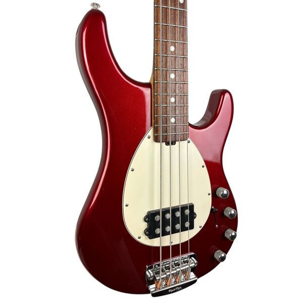 Music Man Ernie Ball Sterling 4H Bass 2000 - Candy Apple Red | Candy Apple Red, image 1 of 4