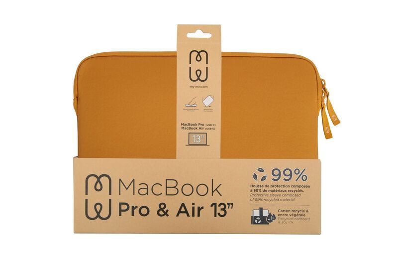 Basic ²Life Nachhaltige Laptophülle | MacBook Air 13" & MacBook Pro 13" | gelb 5