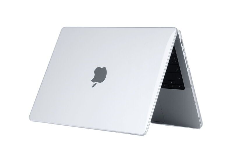Hardshell laptoptas 35% gerecycled | MacBook Pro 14 (M1 | M2) | crystal clear 2