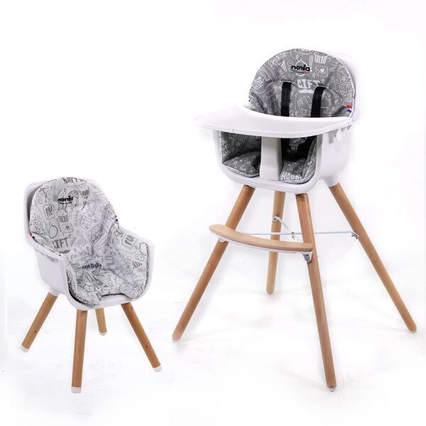 Nania Paulette 2-in-1 Hochstuhl | grey 1
