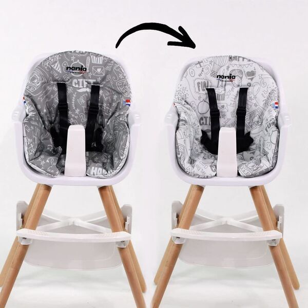 Nania Paulette 2-in-1 Hochstuhl | grey 2