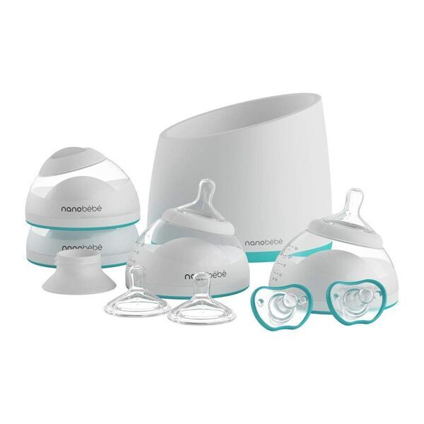Nanobebe Muttermilch Starter Set Babyflaschen | white 1