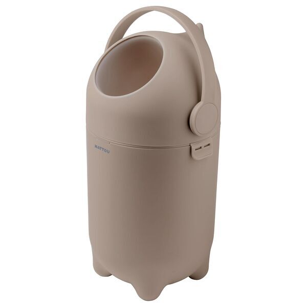 Nattou Dropy diaper pail | beige, image 1 of 3