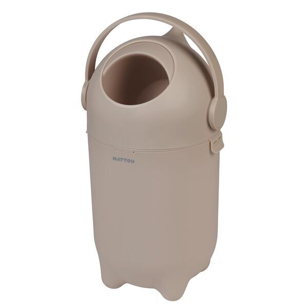 Nattou Dropy diaper pail | beige, image 3 of 3