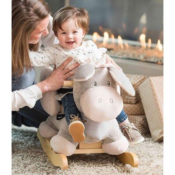 Nattou Schaukeltier Cappuccino der Esel | beige 2