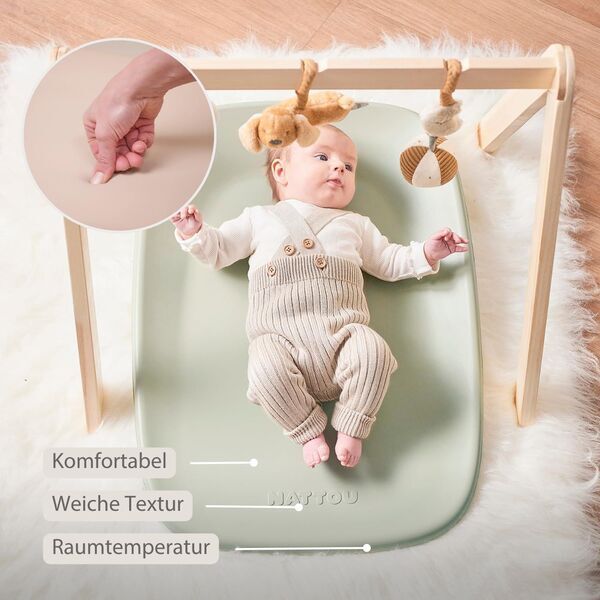 Nattou Wickelauflage 50 x 70 cm Grün | green 3