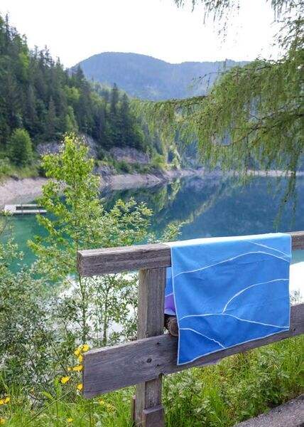 NAYAVITA Sports towel Life is a Beach | Blue & Mint 5