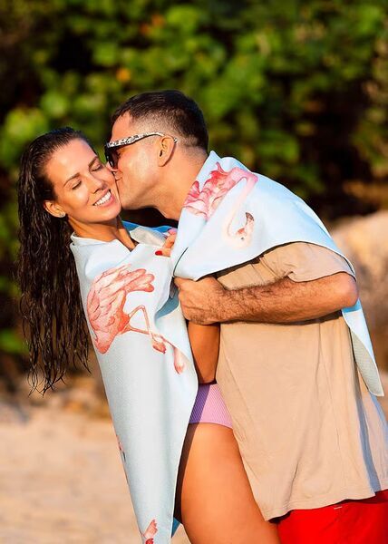 NAYAVITA Sporttuch Flamingos | Hellblau 2