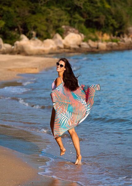 NAYAVITA Sporttuch Laub | Koralle & Grün 2