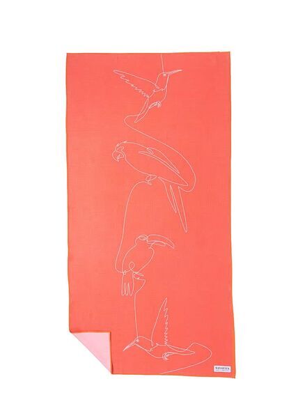 NAYAVITA Sporttuch Tropenvögel | Meereskoralle 1