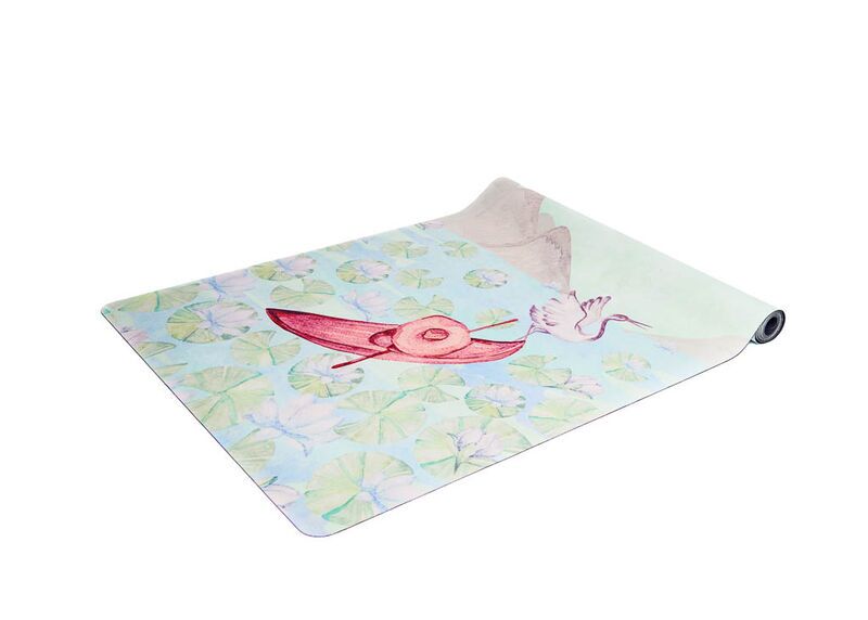 NAYAVITA Yogamatte Fischer | braun/grün 2