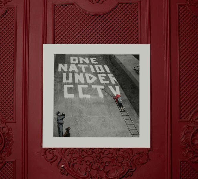 Newman Street - Banksy 40 x 40 cm | flerfarvet, image 1 of 4