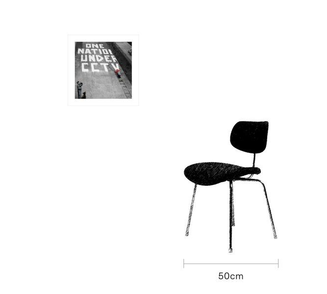 Newman Street - Banksy 40 x 40 cm | flerfarvet, image 4 of 4