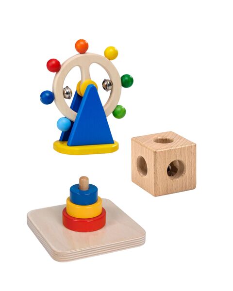 Nic Montessori 3er Spielset | braun 1
