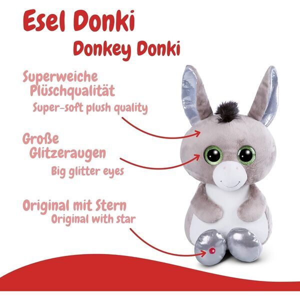 NICI Glubschis Esel Plüschtier | multicolored 3