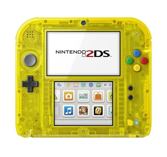 Nintendo 2DS | Pikachu Edition | transparent/gelb 2