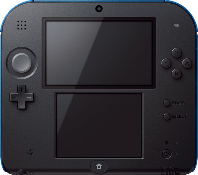 Nintendo 2DS | inkl. Spiel | schwarz/blau | Mario Kart 7