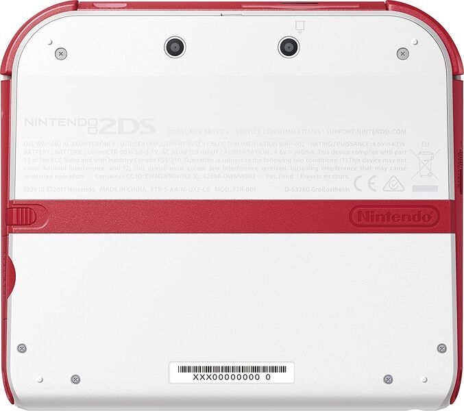 Nintendo 2DS | inkl. spel | wit/rood | New Super Mario Bros 2 2