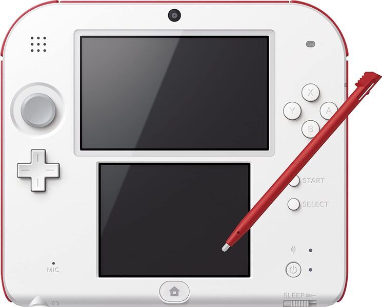 Nintendo 2DS | incl. game | white/red | Animal Crossing New Leaf