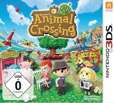 Nintendo 3DS | incl. game | black | Animal Crossing New Leaf (DE Version) 3