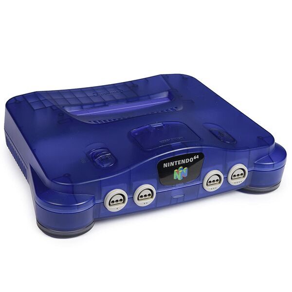 Nintendo 64 | transparant | blauw
