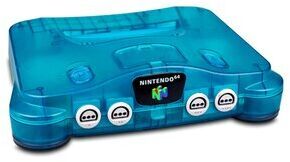 Nintendo 64 | transparent | light blue