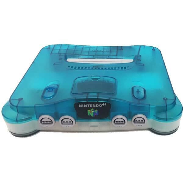 Nintendo 64 | przezroczysty | biały/niebieski