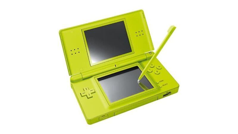 Nintendo DS Lite | sis. peli | vihreä | Dr Kawashima's Brain Training (DE-versio)