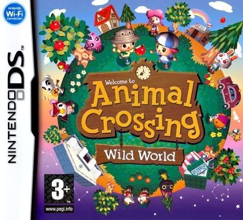Nintendo DS Lite | ieskaitot spēli | tirkīza | Animal Crossing Wild World (DE Version), image 2 of 2