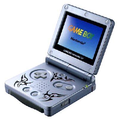 Nintendo Game Boy Advance SP | Tribal Edition | stříbrná